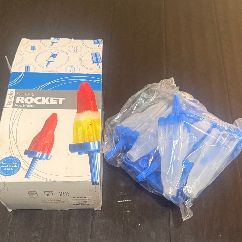 Tovolo Rocket Pop Molds Set of 6 new